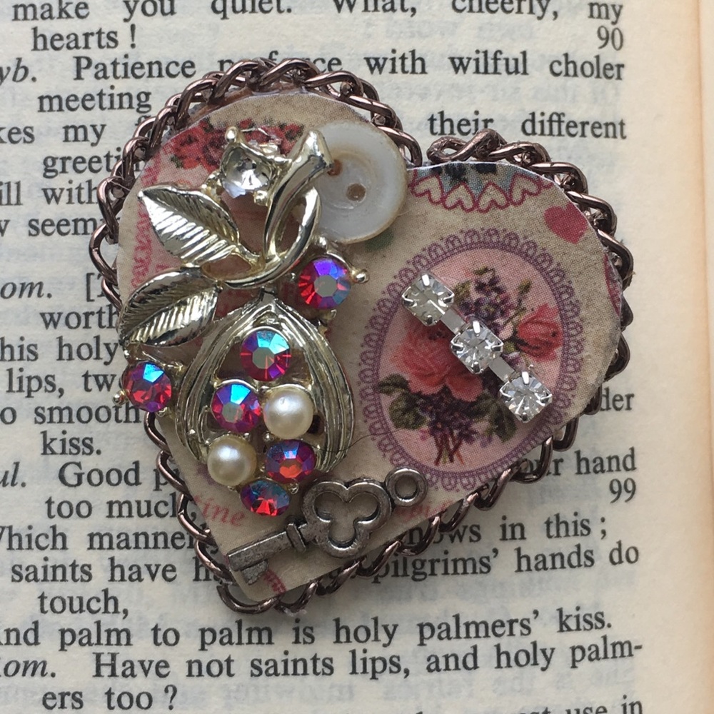 Heart Pin-handmade